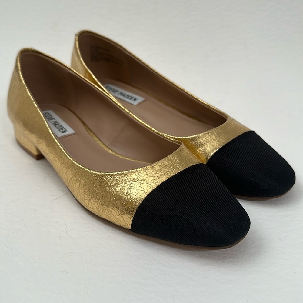 Steve Madden Blair Flats & Oxford Gold